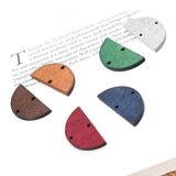 Colorful Cartoon Geometric Wood Bead Diy Jewelry Pendant