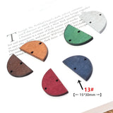 Colorful Cartoon Geometric Wood Bead Diy Jewelry Pendant