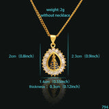 Catholicism Praying Pendant Necklace for Women