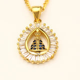 Catholicism Praying Pendant Necklace for Women
