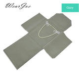 Velvet Pendant Locket Storage Jewelry Roll Bag Organizer Holder