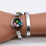 Waterproof Locket Red Leather Bracelet 7 Colors