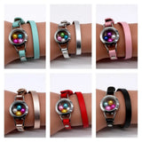 Waterproof Locket Red Leather Bracelet 7 Colors