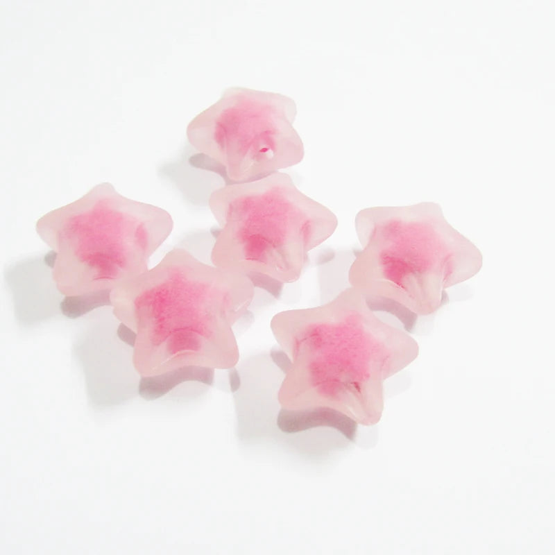 280pcs Acrylic Matte Star Beads For Chunky Jewelry/DIY Hand