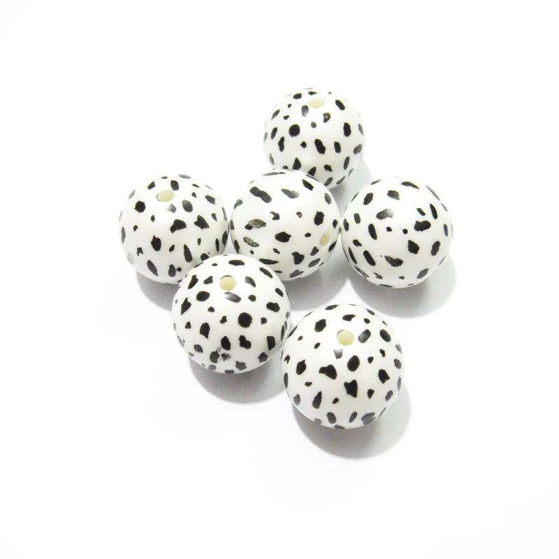 20mm 100pcs Leopard Beads For Necklace/Jewelry