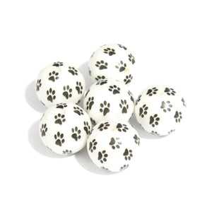 20mm 100pcs Acrylic Little Paws Beads for Necklace