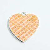 10pcs/lot Fish Scale Stripe Pendants For Chunky Necklace