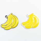 10pcs/lot All Enamel Banana/Fruit Rhinestone Pendants for Jewelry Making