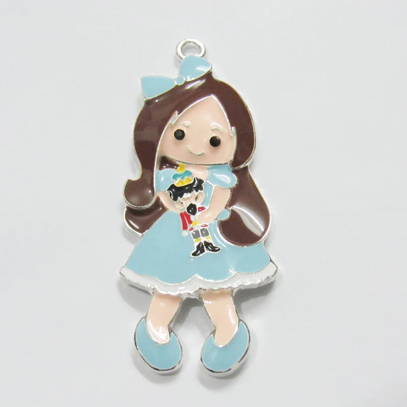10pcs/lot Girl Pendants For Chunky Kids Necklace