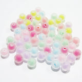 8mm/10mm Acrylic Round Matte Beads For Chunky Jewelry/DIY Hand