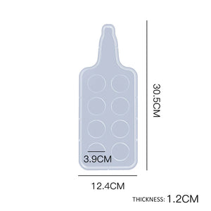 Epoxy Wine Glass Tray Mold DIY Home Office Decor Making Mould