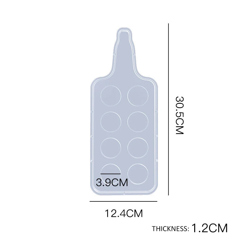 Epoxy Wine Glass Tray Mold DIY Home Office Decor Making Mould