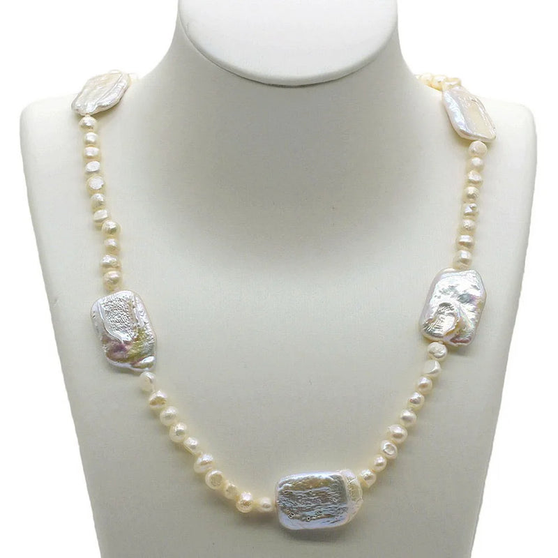 Baroque Style Natural Freshwater Pearl Choker Necklace
