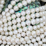 9-10mm Natural Freshwater Round Pearl DIY Necklace Bracelet Beads