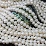 9-10mm Natural Freshwater Round Pearl DIY Necklace Bracelet Beads