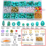 Turquoise Beads Set for Earrings & Crafts DIY