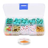 Turquoise Beads Set for Earrings & Crafts DIY