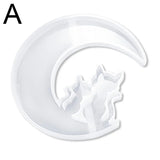 Christmas Deer Moon Cat Silicone Resin Casting Mold Jewelry Epoxy Mould