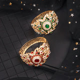 Moroccan Style Rhinestone Bracelet Bangle