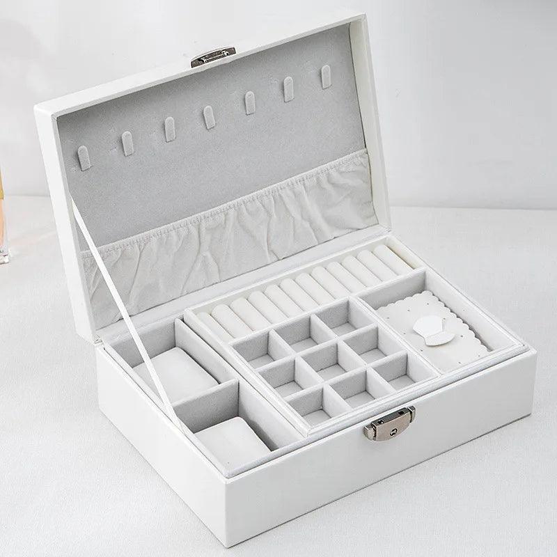 Jewelry Storage Box Portable Multi-layer Makeup Storage Box