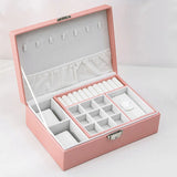 Jewelry Storage Box Portable Multi-layer Makeup Storage Box