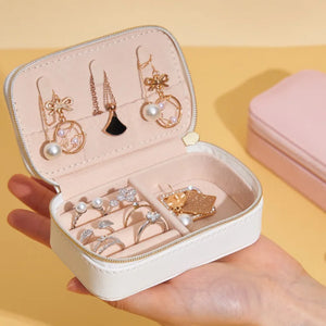 Mini Jewelry Bag Pink Earrings Necklaces Display Box