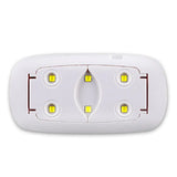 Portable Mini UV LED Nail Dryer 6W 45s/60s Timer