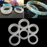 Round Silicone Flower Molds for DIY Bracelet Bangle Casting