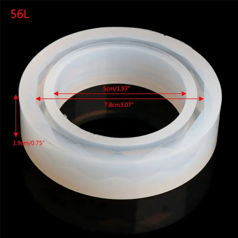 Round Silicone Flower Molds for DIY Bracelet Bangle Casting