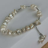 Natural Baroque Pearl Stretch Bracelet 7-8MM
