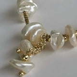 Natural Baroque Pearl Stretch Bracelet 7-8MM