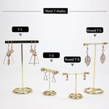 Wooden/Metal T-shaped Jewelry Stand for Display