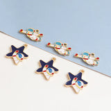 40pcs Cartoon Astronaut Alloy Charms for DIY Jewelry Making