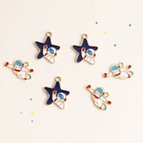40pcs Cartoon Astronaut Alloy Charms for DIY Jewelry Making