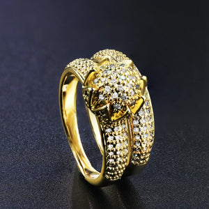 Couple Engagement CZ Ring Sets Wedding Jewelry R010GY1322