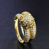 Couple Engagement CZ Ring Sets Wedding Jewelry R010GY1322