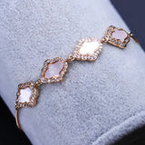 Hamsa Hand Pearl Bracelet with Zirconias for Women