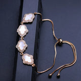 Hamsa Hand Pearl Bracelet with Zirconias for Women