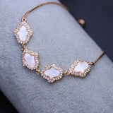 Hamsa Hand Pearl Bracelet with Zirconias for Women