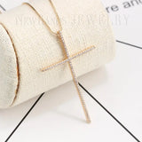 Large Cross Pendant Necklace For Women Long Necklaces Women Jewelry