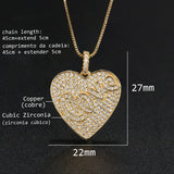Loving Heart CZ Pendant Necklace for Women NJD001802