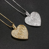 Loving Heart CZ Pendant Necklace for Women NJD001802