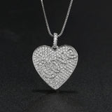 Loving Heart CZ Pendant Necklace for Women NJD001802