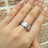 8mm Matte Tungsten Carbide Men's Wedding Bands Size 8-13