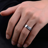 Tungsten Carbide Groove Ring 8mm Men's Wedding Band Size 8-13