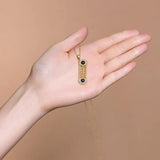 Chinese Palace Abacus Chalcedony Pendant Necklace