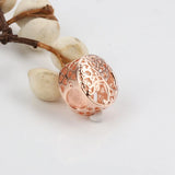 Pink Crown Rose Bead Pendant Charms 925 Bracelet Necklace DIY Women J