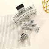 Unbreakable Girl Crab Hair Claws Silver Hair Accessories for Women