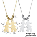Personalized Boy Girl Lover Name Necklace Date Pendant