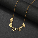 Personalized Hollow Heart Pendant Necklace For Women